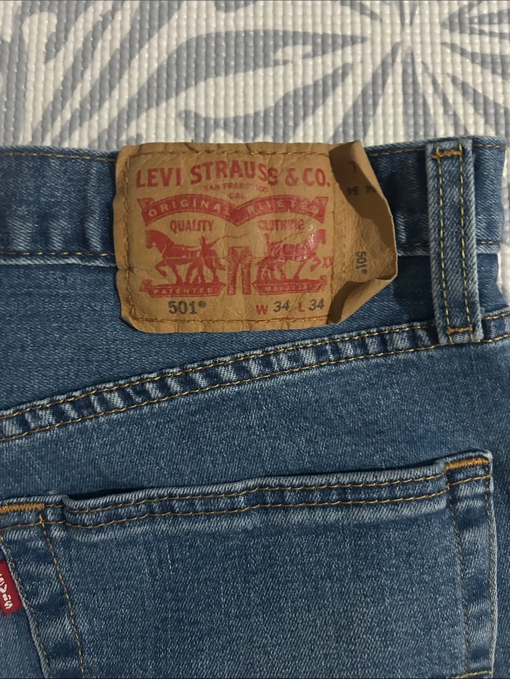 Levi's Men's Straight Fit Blue Denim Jeans